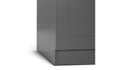 Modern Anthracite Munich 4-Door Mirrored Panel Wardrobe
