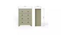 Elegant Green 3-Door Wardrobe Set – GFW Lancaster