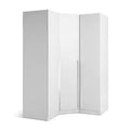 White Habitat Munich 3-Door Corner Wardrobe