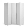 White Habitat Munich 3-Door Corner Wardrobe