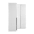 White Habitat Munich 3-Door Corner Wardrobe