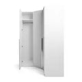 White Habitat Munich 3-Door Corner Wardrobe