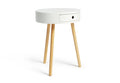 1 Drawer Round Bedside Table