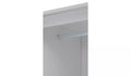 Sleek Grey 3-Door Mirrored Wardrobe with 4 Drawers