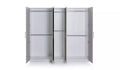 Premium Grey 5-Door Wardrobe – Panelled Style, Munich Range