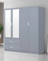 Modern 4-Door Wooden Wardrobe – Spacious, Stylish & Durable Design